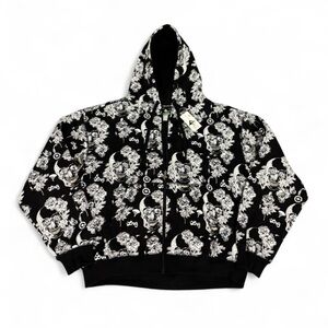 NWT LRG lifted Research Group AOP Gothic zip up hoodie skater